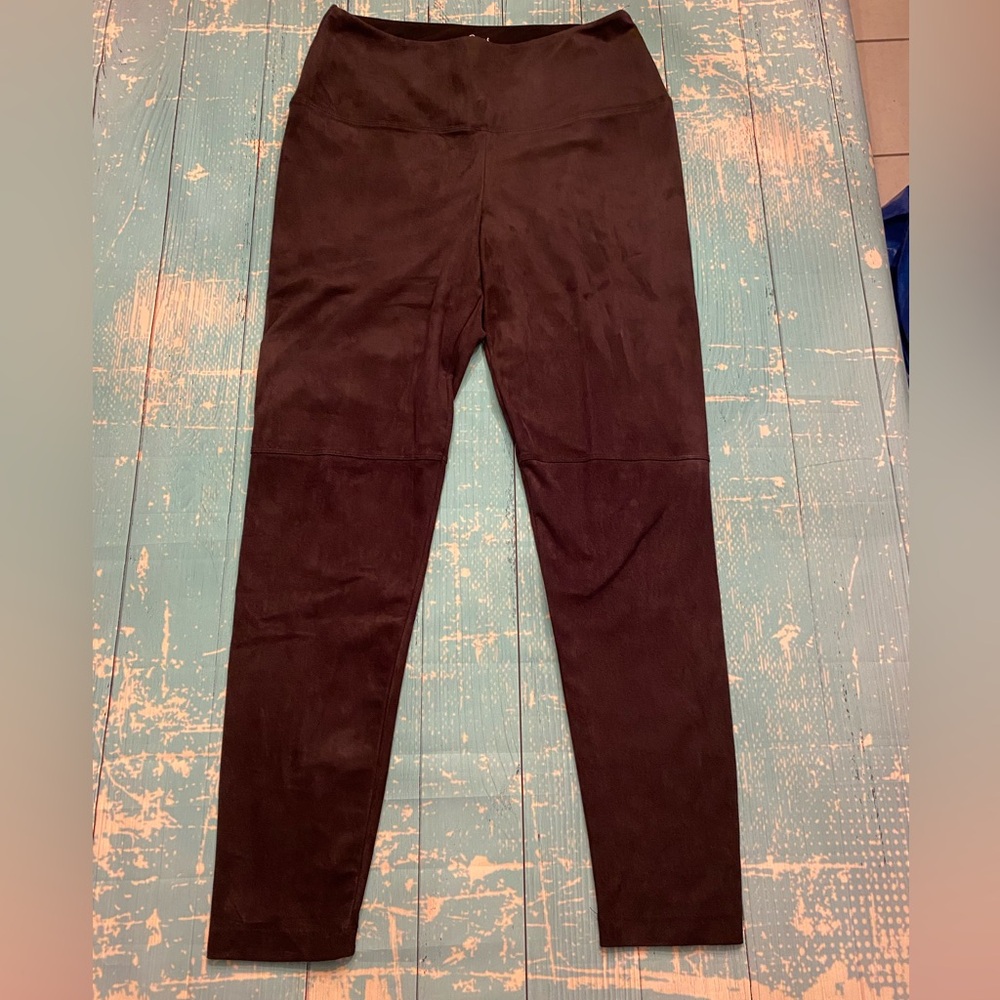 Black Faux Suede Pants
